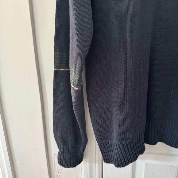 Gant Vintage Hand Intarsia Swinging Golfer Crew Neck Jumper Sweater Large Tall - Picture 11 of 13